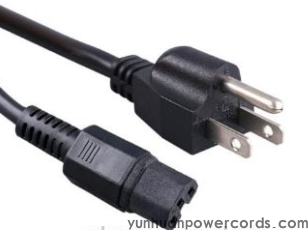IEC 60320 C15 凹槽品子尾,耐熱型插座 ,三芯NEMA5-15P北美通用插頭,定制電源線長度,美國UL,加拿大cUL認證(圖1) IEC 60320 C15 凹槽品子尾,耐熱型插座 ,三芯NEMA5-15P北美通用插頭,定制電源線長度,美國UL,加拿大cUL認證(圖1)